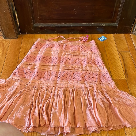 NWT FREE PEOPLE SHAILEE SWING DRESS ROSE Medium - Picture 2 of 3